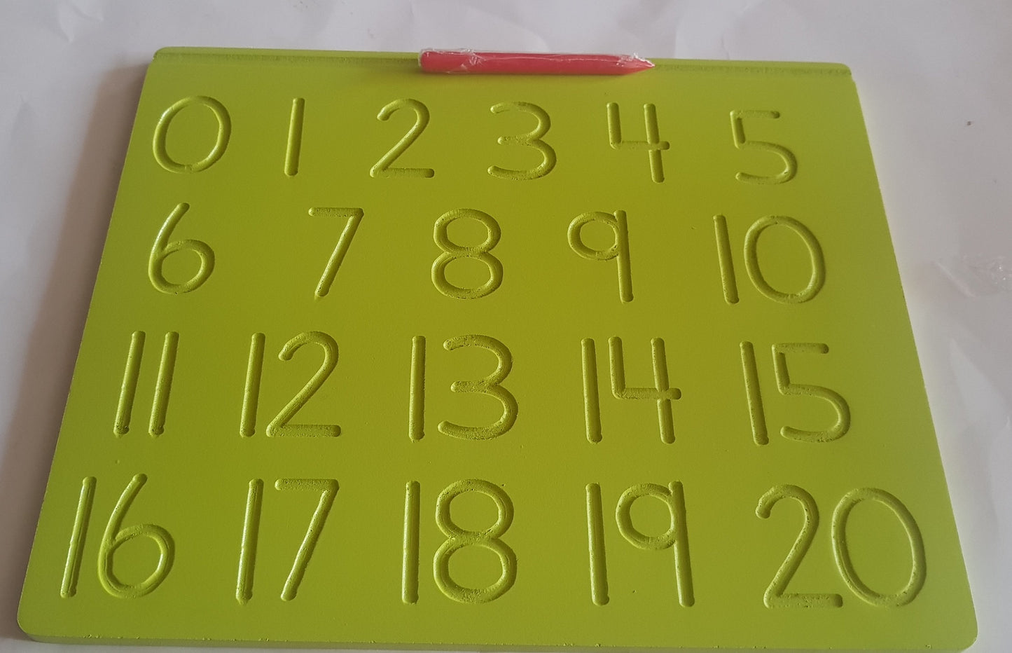 DOUBLE SIDED CURSIVE LOWERCASE/NUMBERS TRACING BOARD - PRE WRITING SKILLS - CLEARANCE