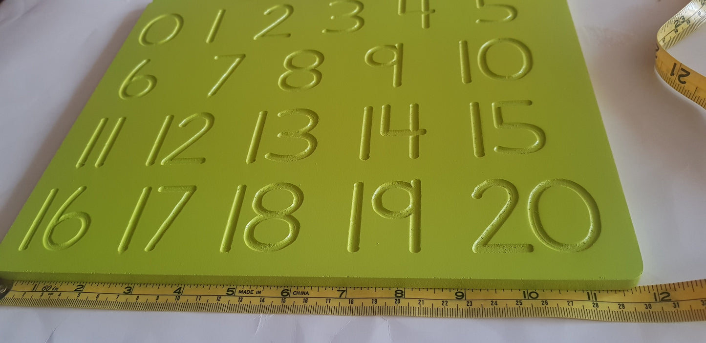 DOUBLE SIDED CURSIVE LOWERCASE/NUMBERS TRACING BOARD - PRE WRITING SKILLS - CLEARANCE