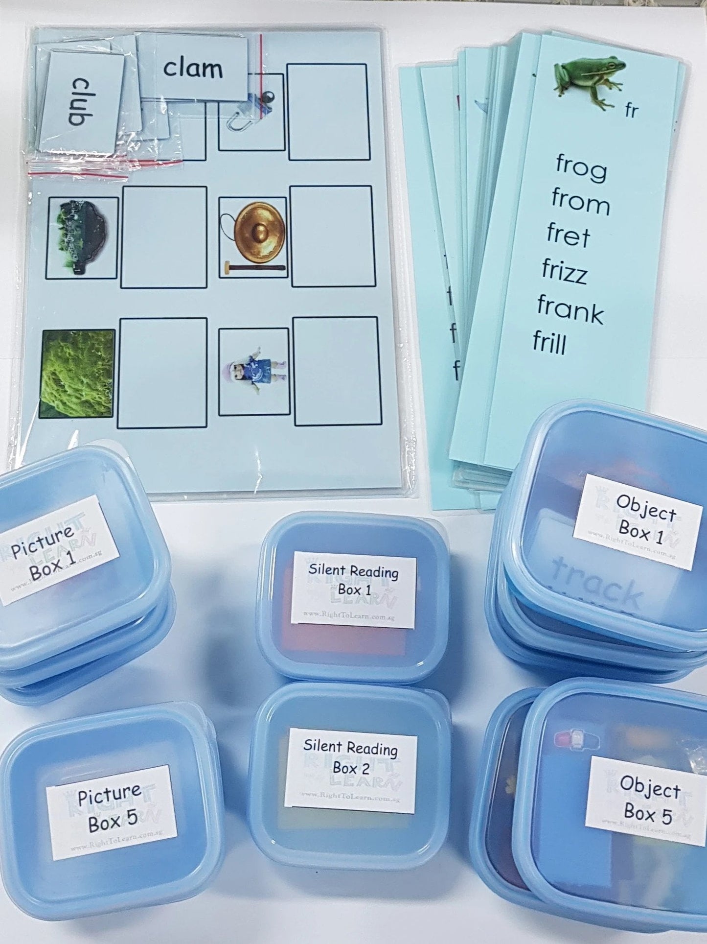 Montessori Blue Scheme - Phonics- Complete set of Reading Kit - 2