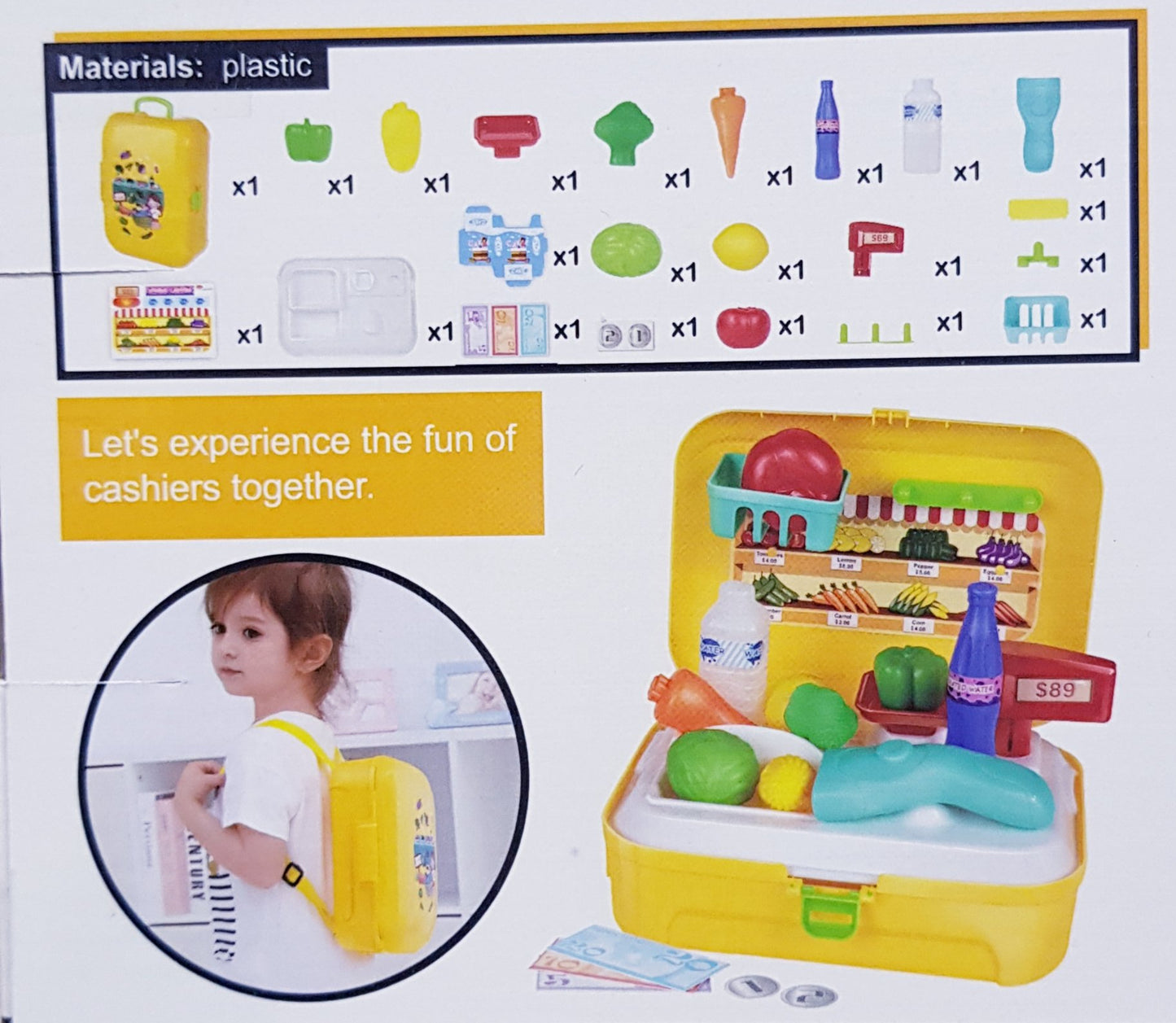 Pretend Play Supermarket Backpack