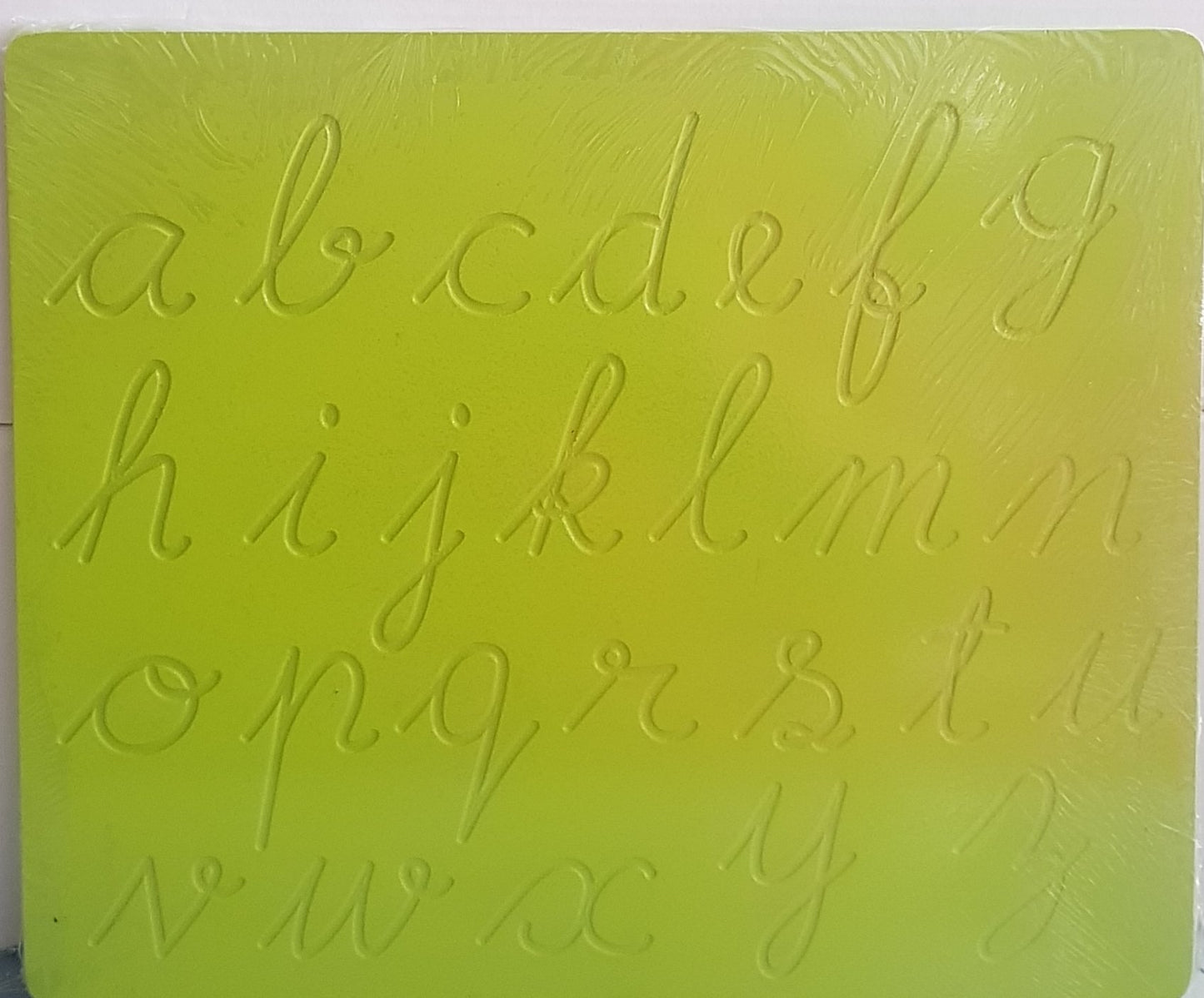 DOUBLE SIDED CURSIVE LOWERCASE/NUMBERS TRACING BOARD - PRE WRITING SKILLS - CLEARANCE