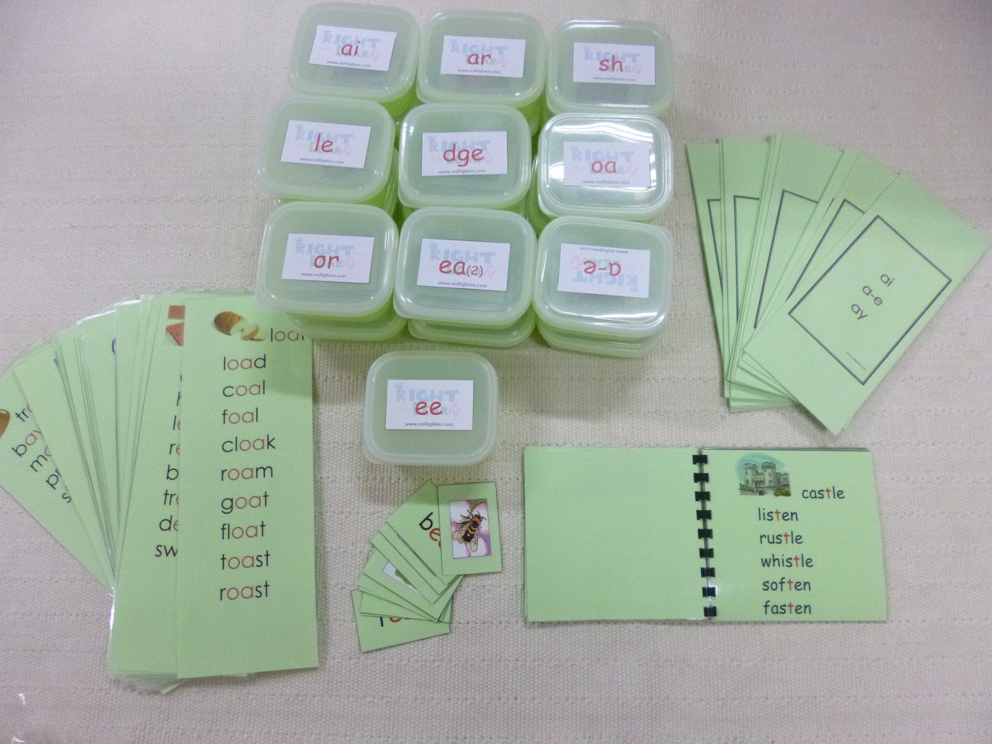 Montessori GREEN Scheme - Phonics - Complete set of Reading Kit-3