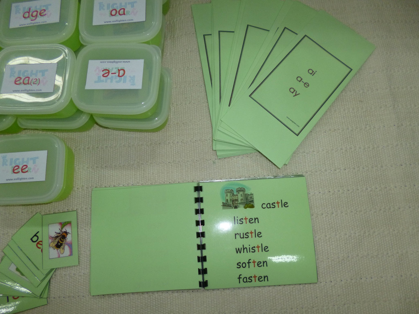 Montessori GREEN Scheme - Phonics - Complete set of Reading Kit-3