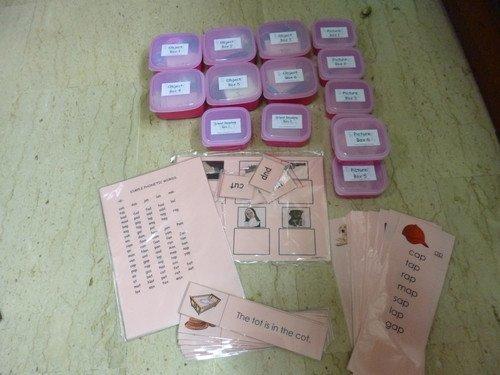 Montessori Pink Scheme - Phonics - Complete Reading Kit-1