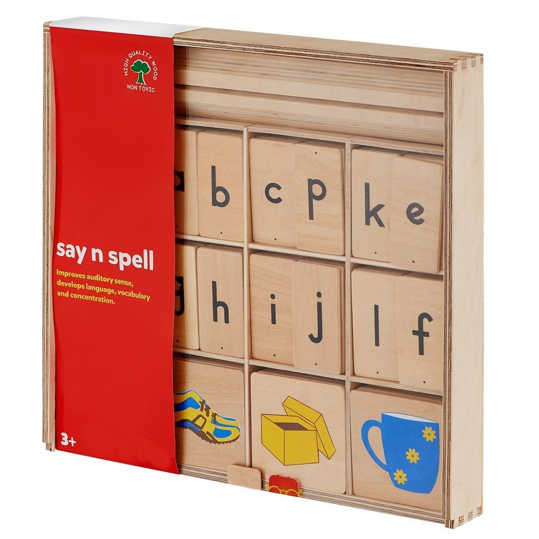 Wooden - Say and Spell - Word Building