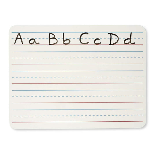 Reusable Dry Erase lap boards - Double sided White Board with lines /blank