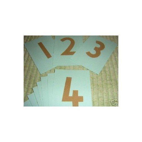 Sandpaper Numbers On Cards